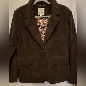 Corduroy Brown Blazer by Autres Filles